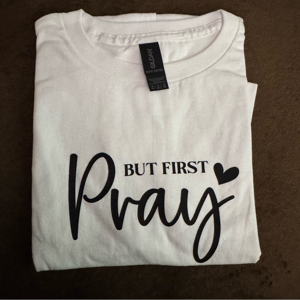 White Tee with Inspirational Message